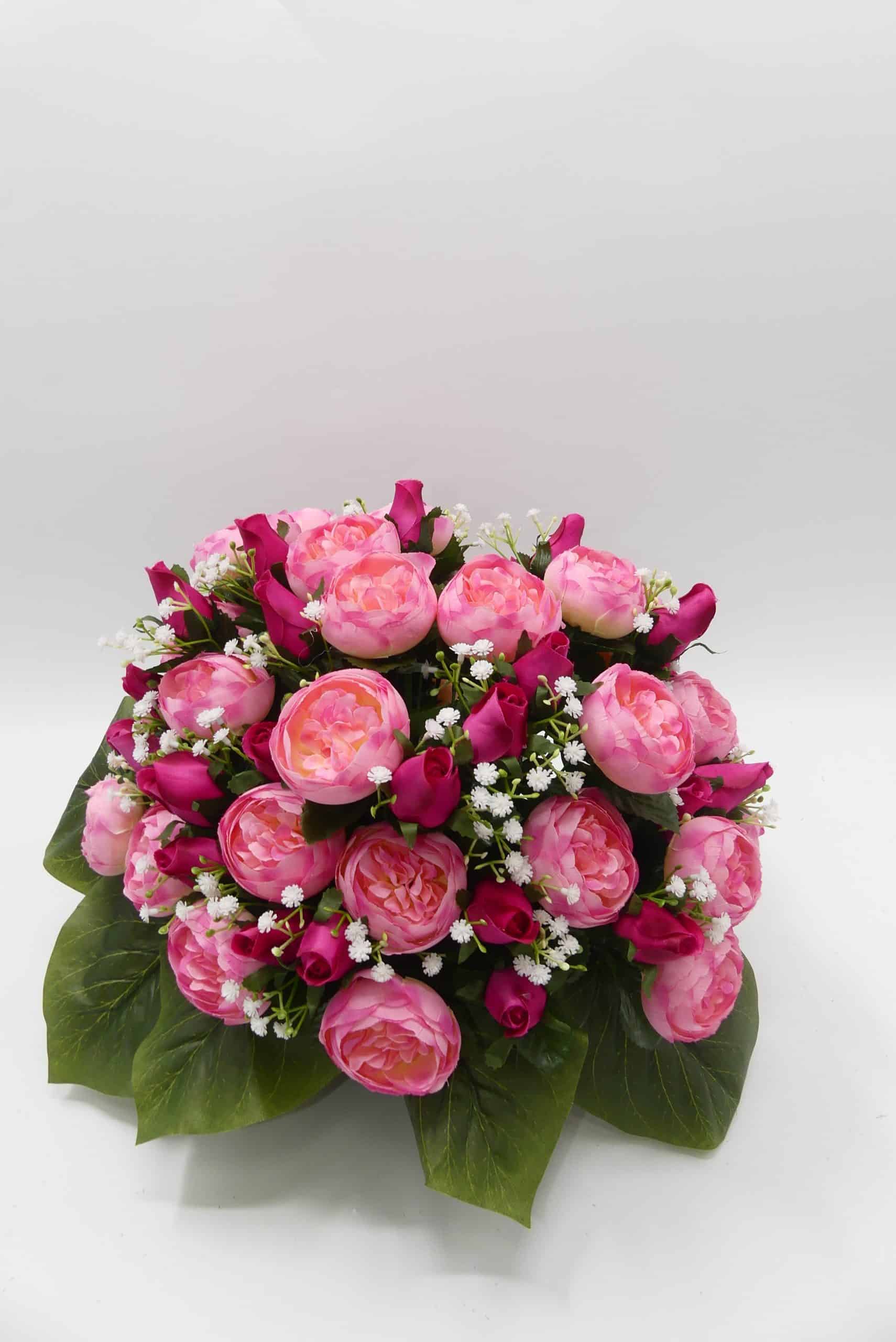 COMPO RENONCULES ROSES BOUTONS rose - Cesar fleurs