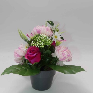 COMPOSITION  ROSES CHRYSANTHEMES LYS rose